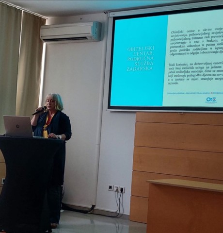Na 3. konferenciji KOKOSS predstavljen rad na temu: 
„Razvod braka kroz usluge koje pruža Obiteljski centar, Područna služba Zadarska“
